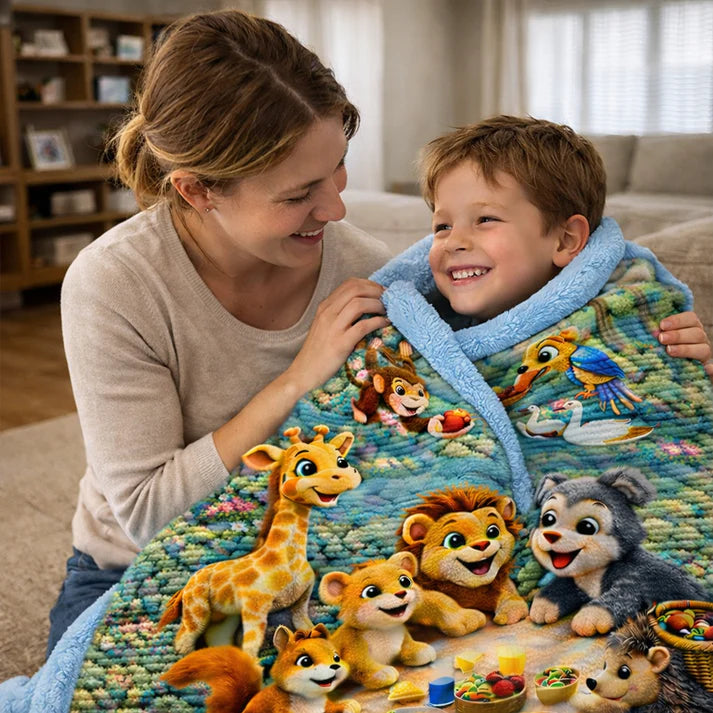 The 3D Jungle Adventure Blanket