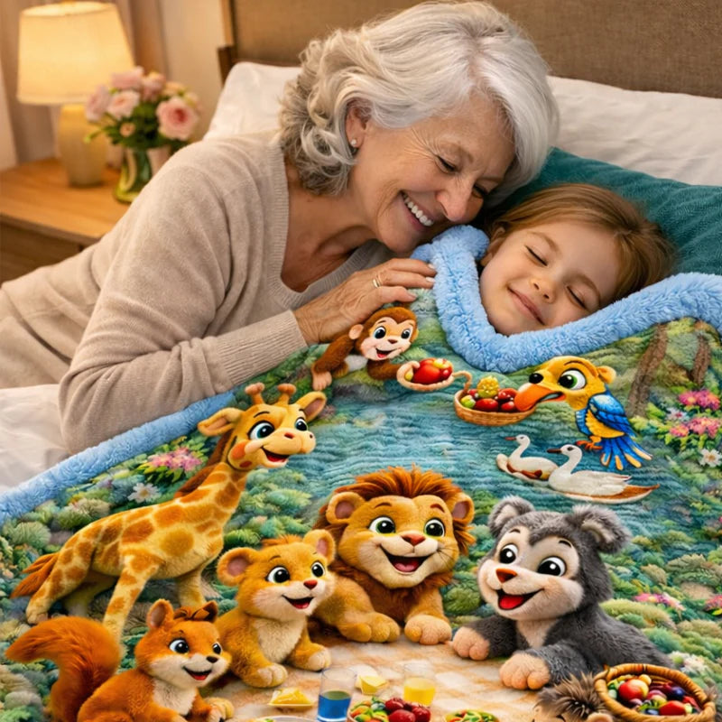 The 3D Jungle Adventure Blanket